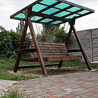 Навес над качелей