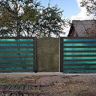 Забор из зеленого шифера ИталПласт