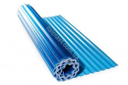 Прозрачный шифер ИталПласт волновой (голубой) 