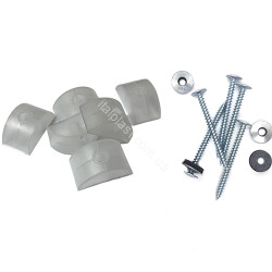 Крепление для пластикового волнового шифера с саморезом по дереву